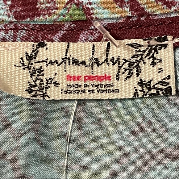 INTIMATELY by FREE PEOPLE NWOT Floral Satin Cami Tank Top - Picture 3 of 5